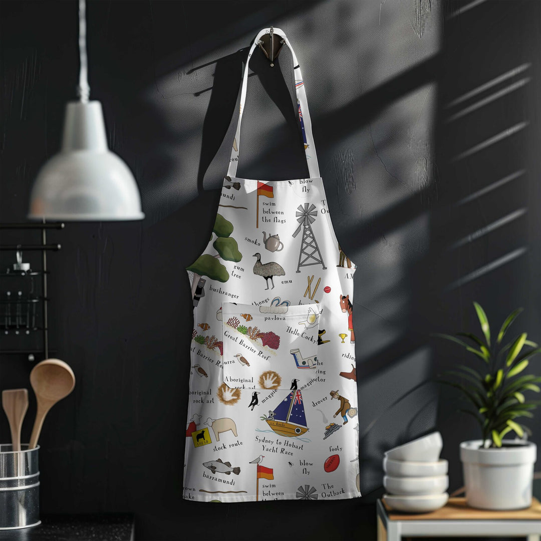 This is Australia Apron - Cotton