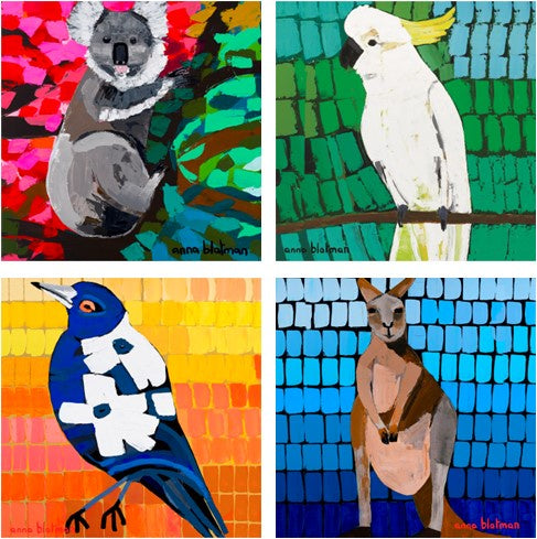Anna's Wildlife Coaster Set