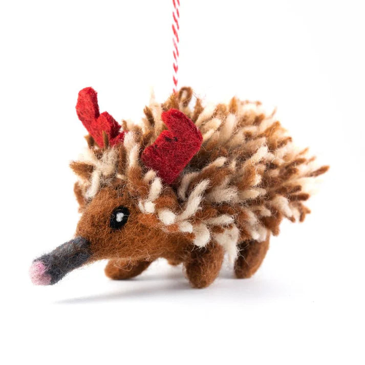 Echidna Edna Christmas Decoration