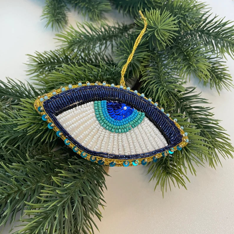 Evil Eye Sequin Tree Decoration