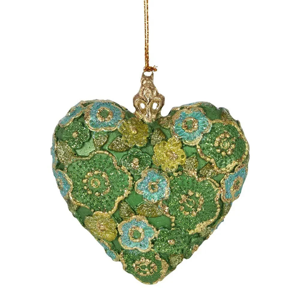 Glowing Garden Hanging Heart Tree Ornament