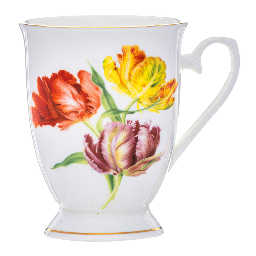 Ashdene Botanical Symphony Parrot Tulip Footed Mug