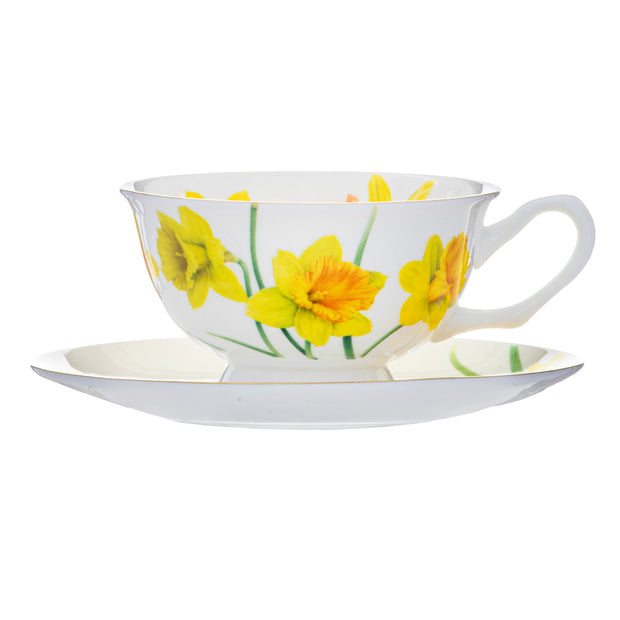 Ashdene Botanical Symphony Daffodil Cup & Saucer