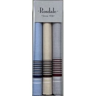 Mens Woven Handkerchiefs 3 Pack - 252