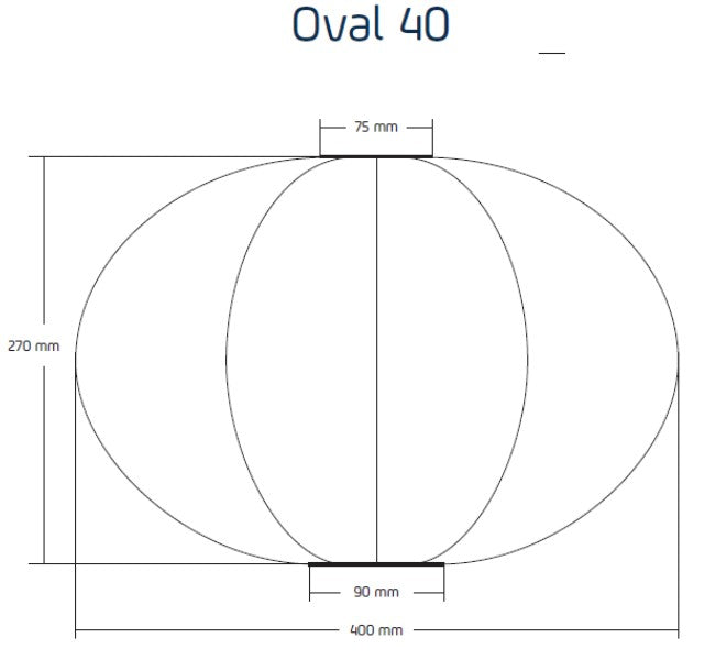 Oval 40 - Solar Lantern