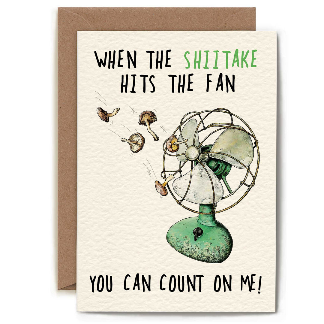 Bewilderbeest Shiitake Count on Me Card
