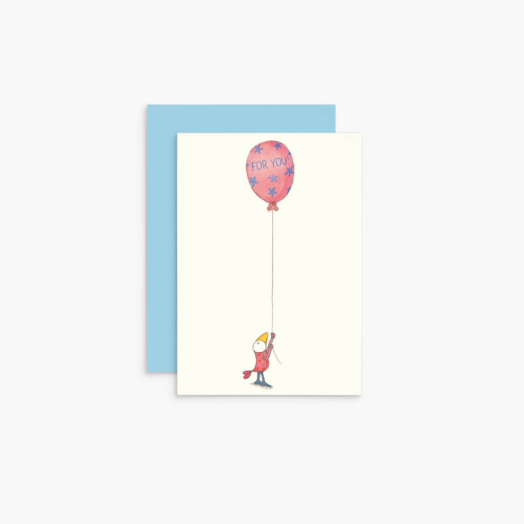 Twigseeds Bird with Balloon Mini Card