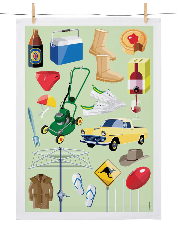 Aussie As Tea Towel