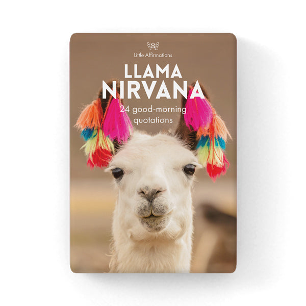 Llama Nirvana | 24 affirmations cards + stand