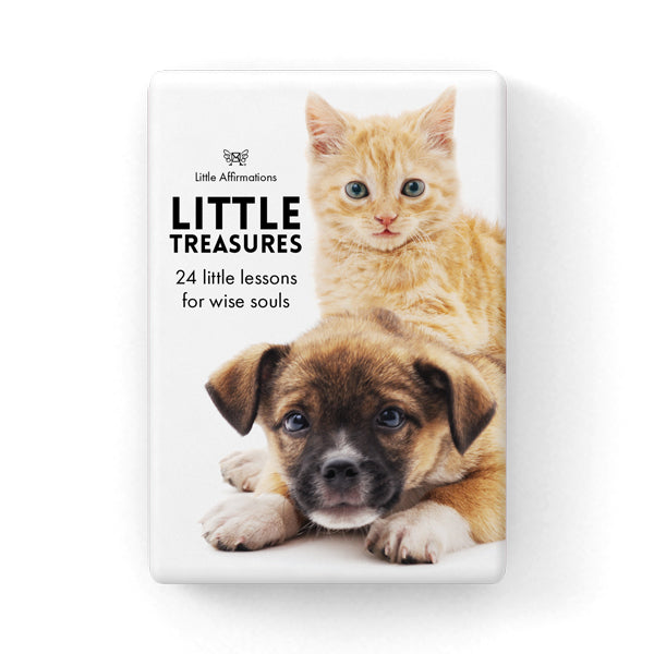 Little Treasures | 24 affirmations cards + stand