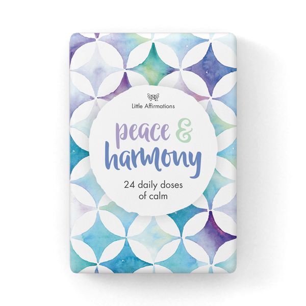 Peace and Harmony | 24 affirmations cards + stand