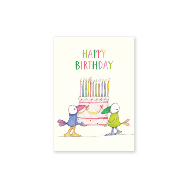 Twigseeds Cake Happy Birthday Mini Card