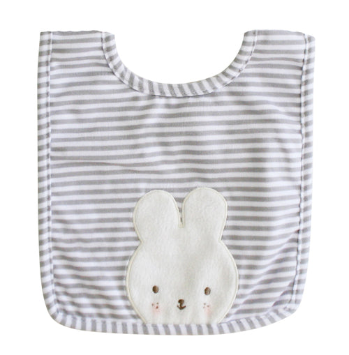 Baby Bunny Bib - Grey