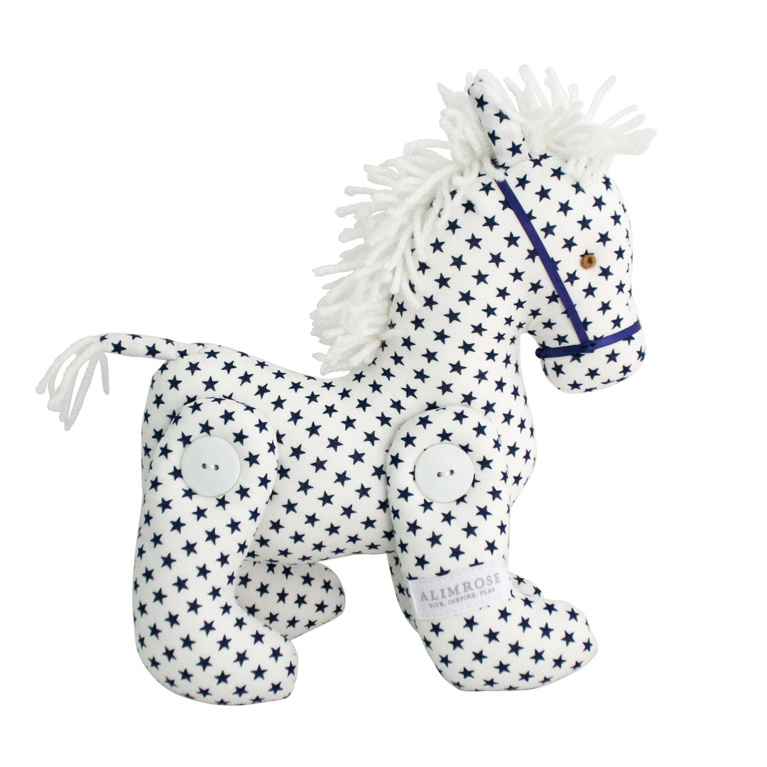 Pony Jointed - White Navy Star