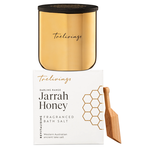 Trelivings Jarrah Honey Revitalising Fragrance Bath Salt 300g