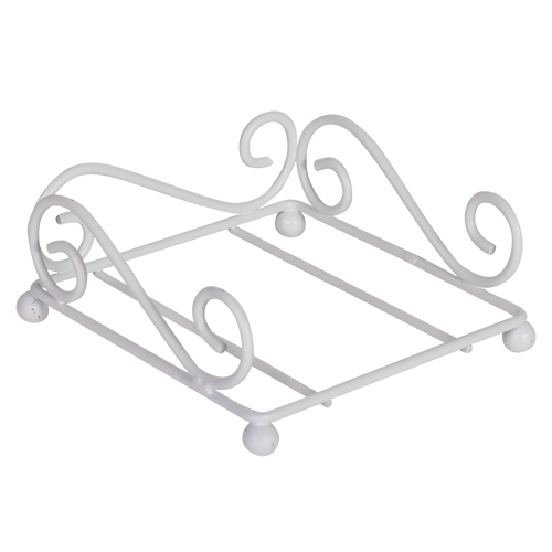 White Metal Coaster Holder