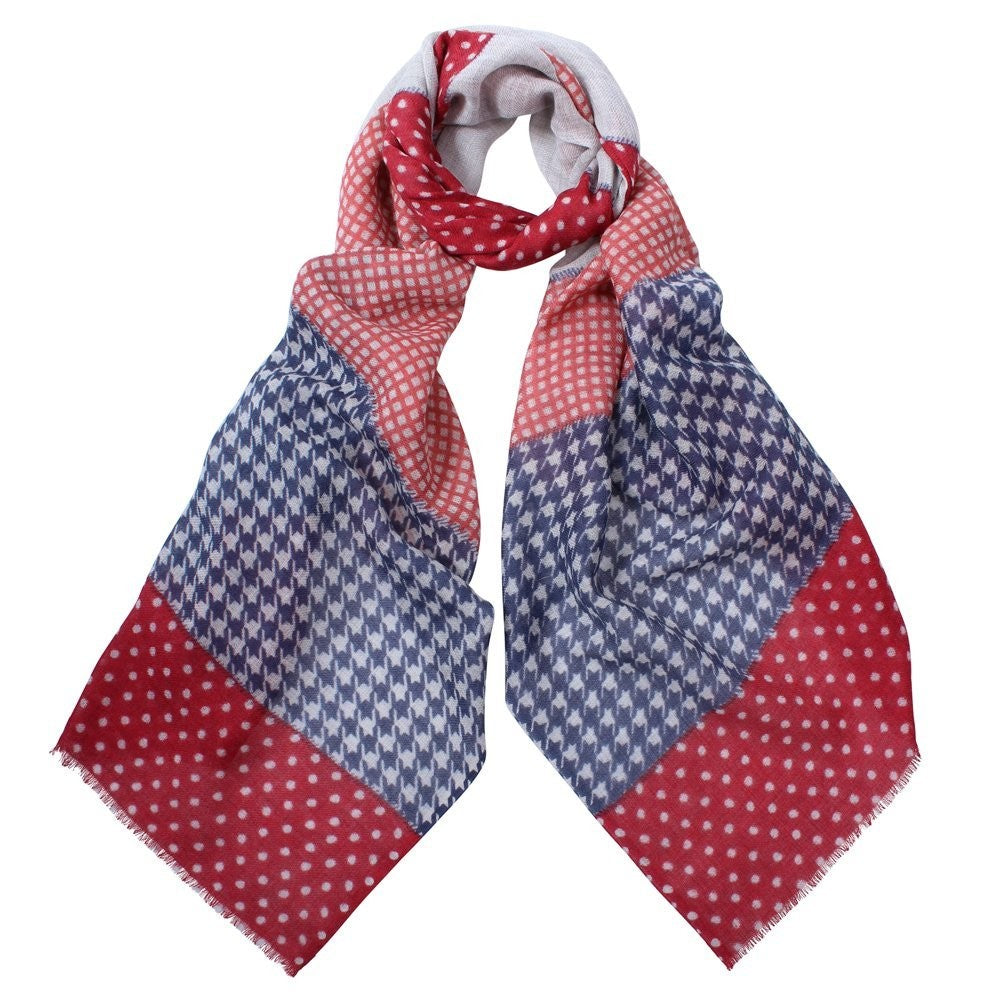 Mao Hand Printed Wool Scarf by D-Lux