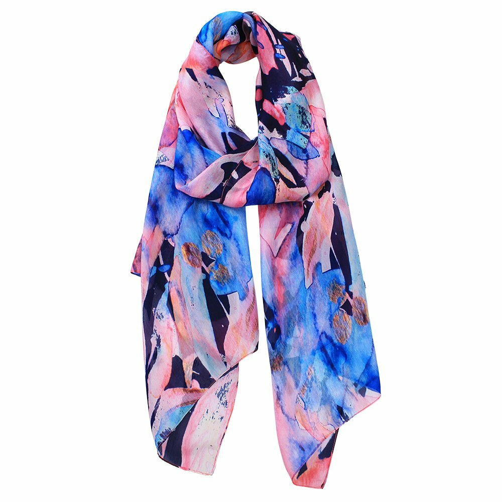 Dlux Conti Digital Print Silk Scarf