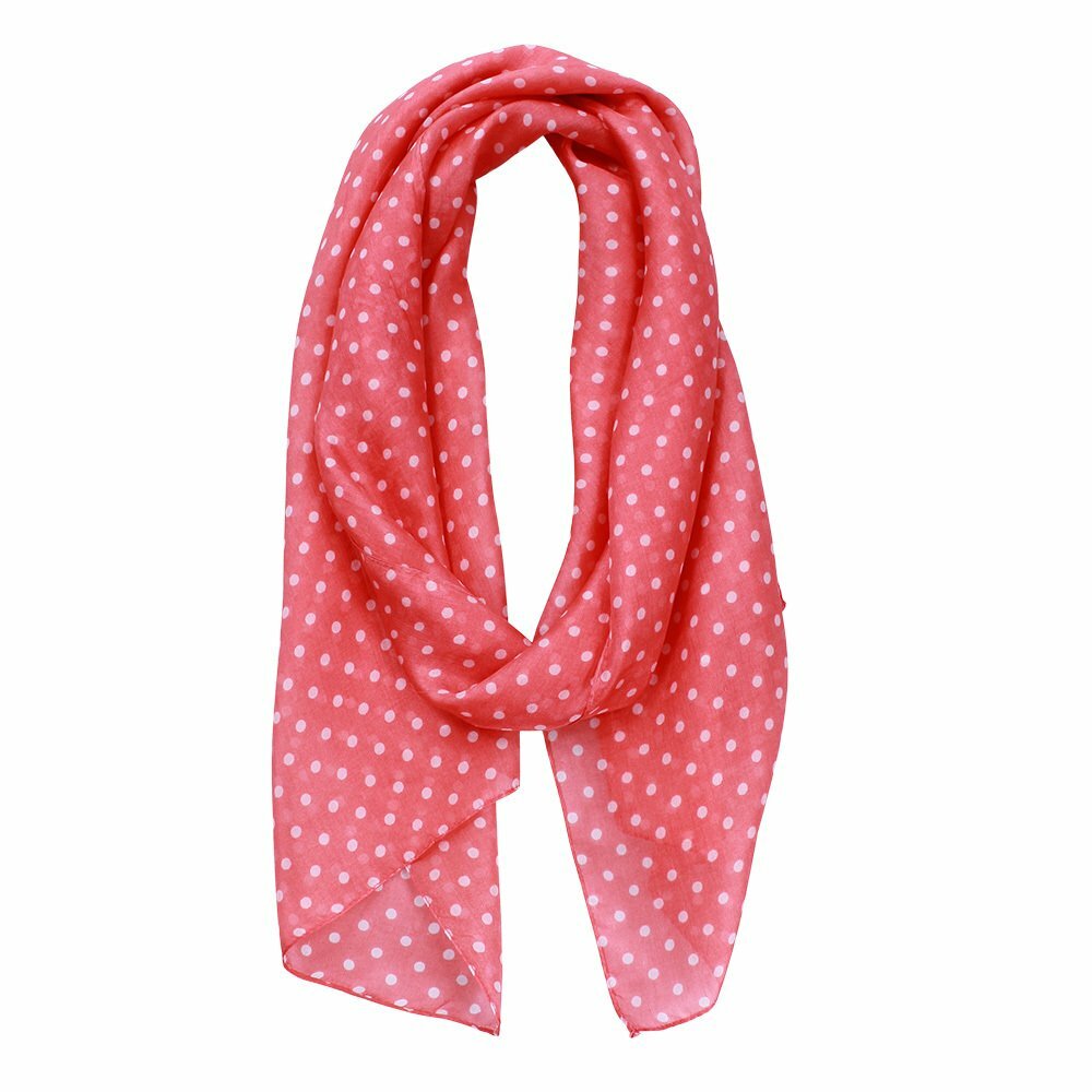 Carlise Spot Print Scarf - Shell
