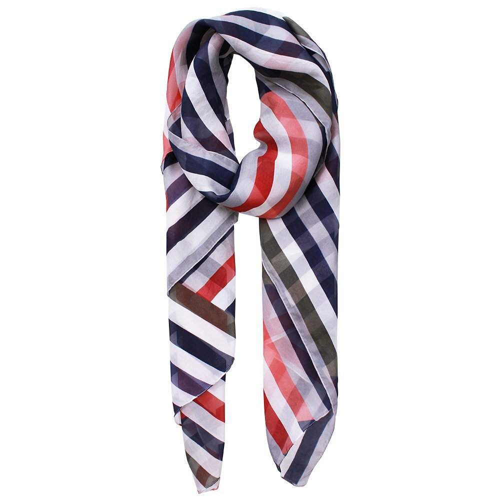 Dlux Harlo Large Silk Digital Print Scarf