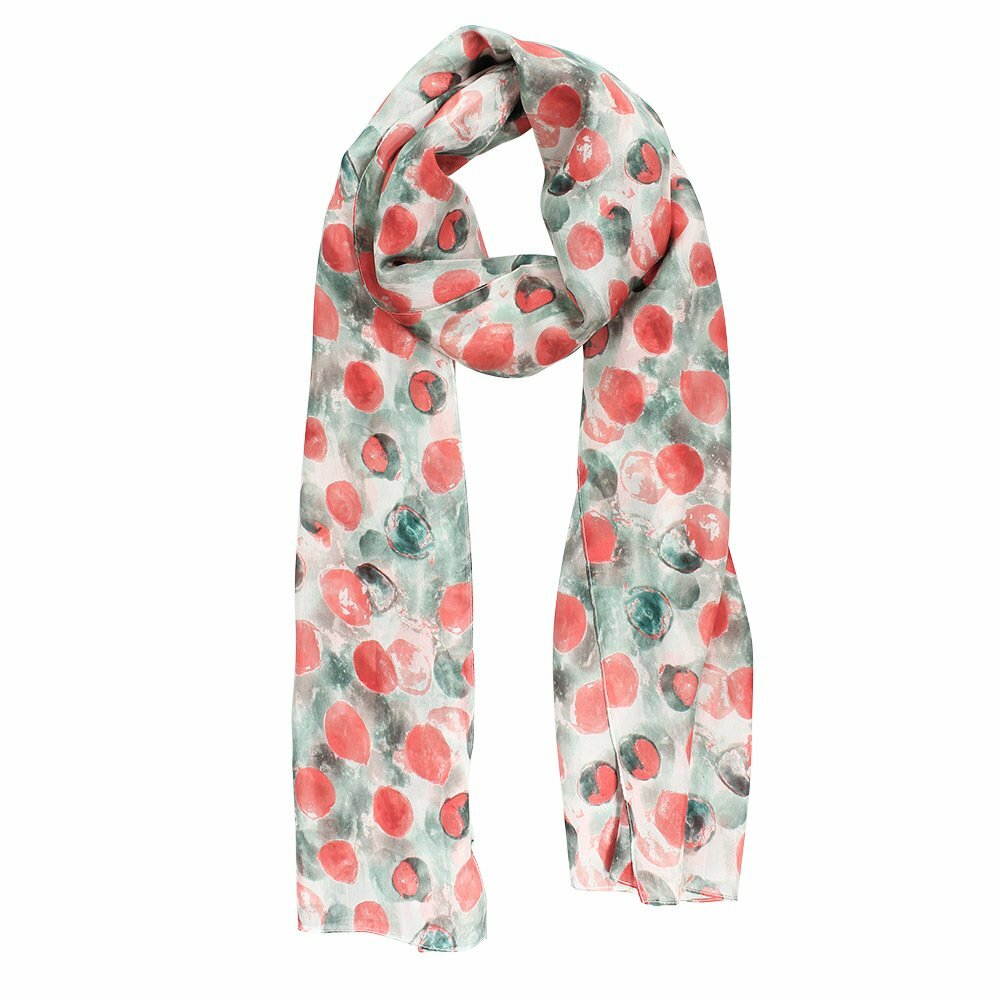Blush Pippa Circle Silk Print Scarf