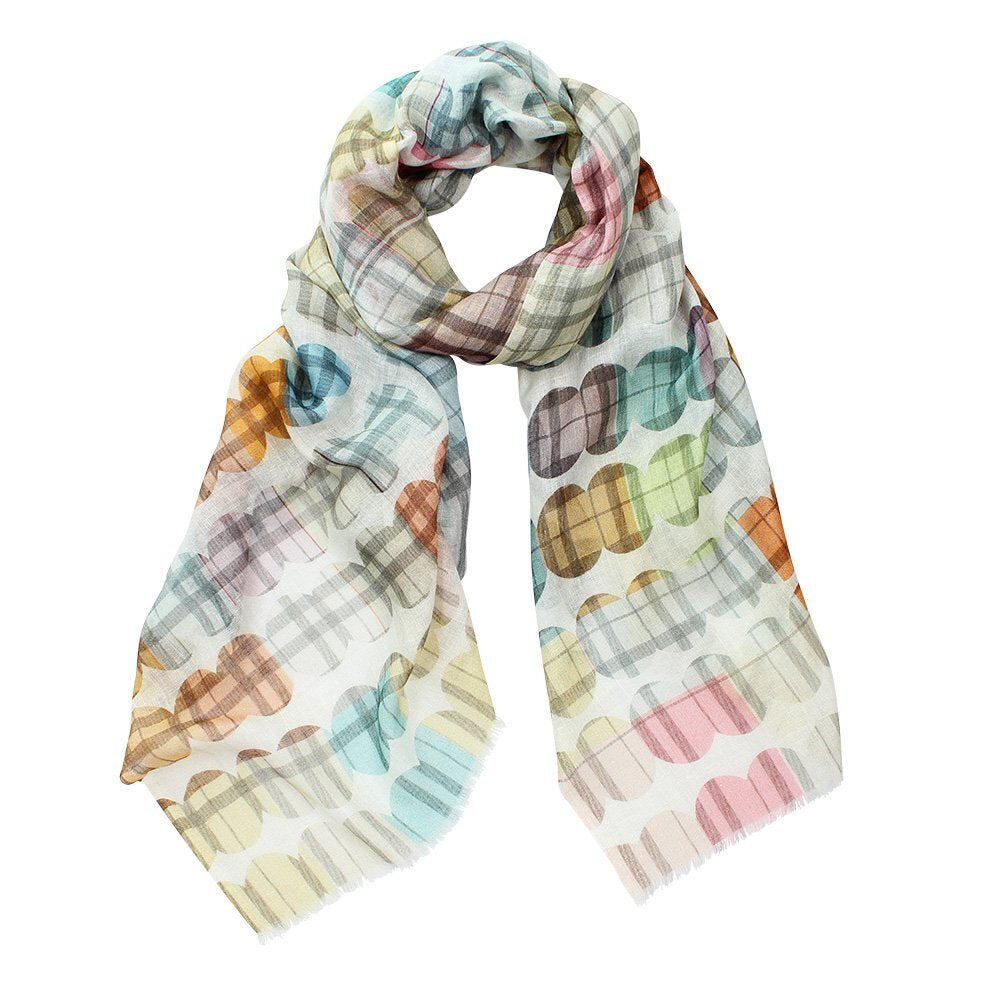 D-Lux Spotty Check Scarf