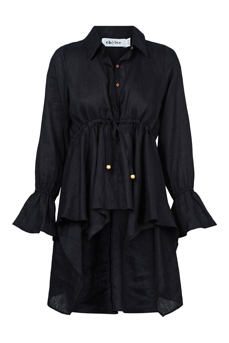 Korbel Waterfall Shirt - Onyx by Eb & Ive