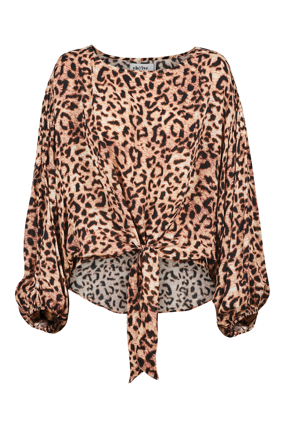 Eb & Ive Savannah Tie Top - Leopard