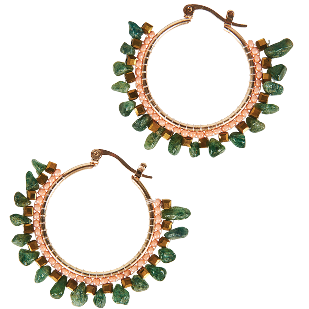 Society Hoop Earring - Jade