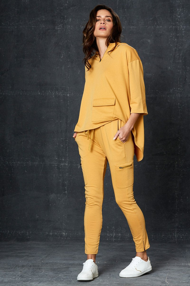 Eb & Ive Road Trip Pant - Saffron