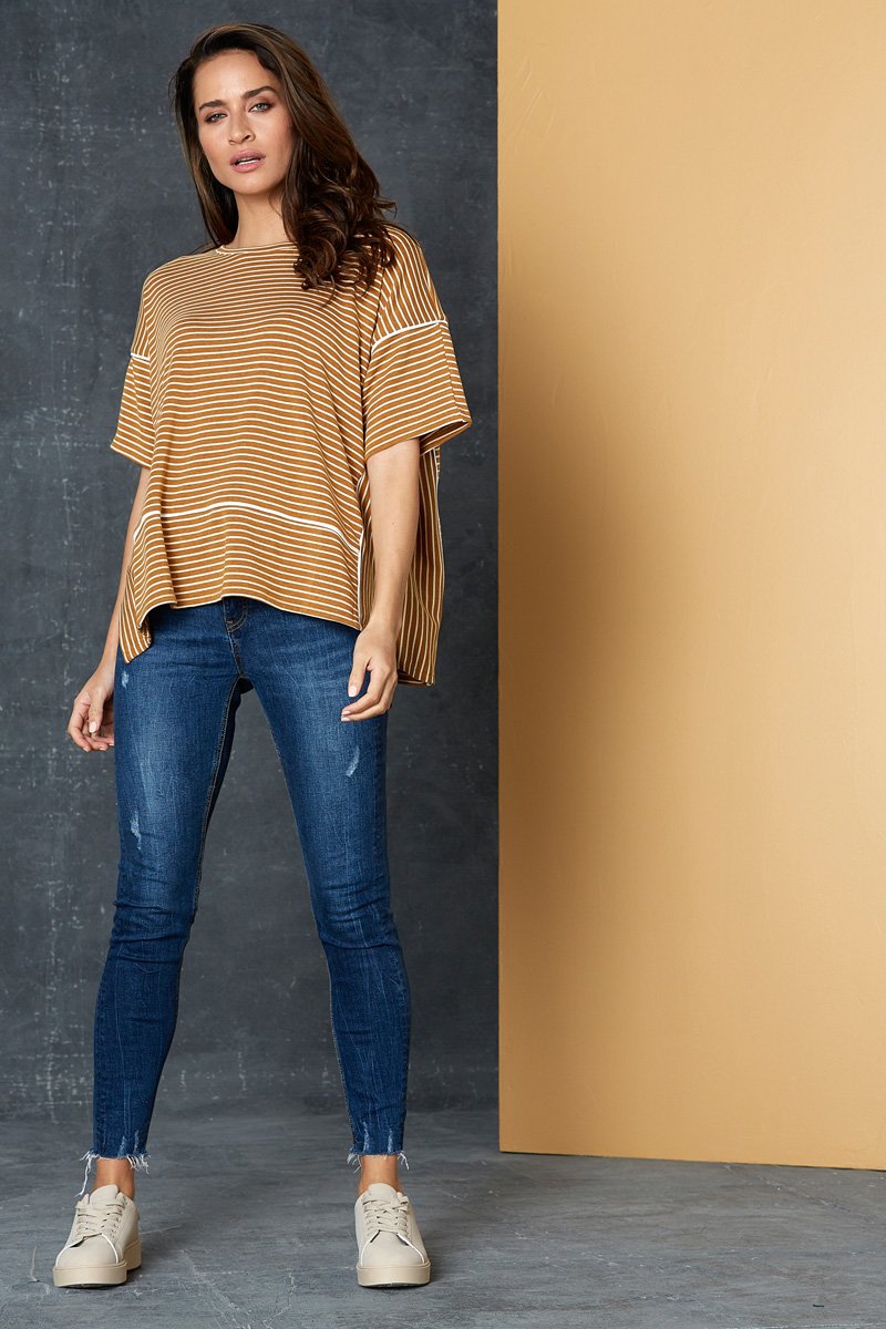 Eb & Ive Easy Tshirt - Caramel