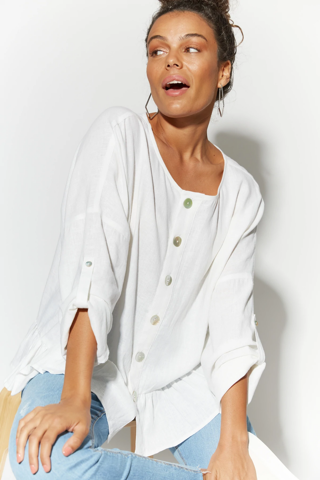 Haven Jetsetter Vivid Blouse - Salt