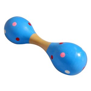 Double Blue Wooden Maraca