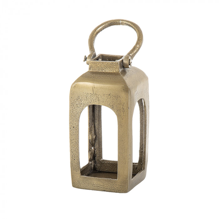 Gold Tealight Casting Lantern