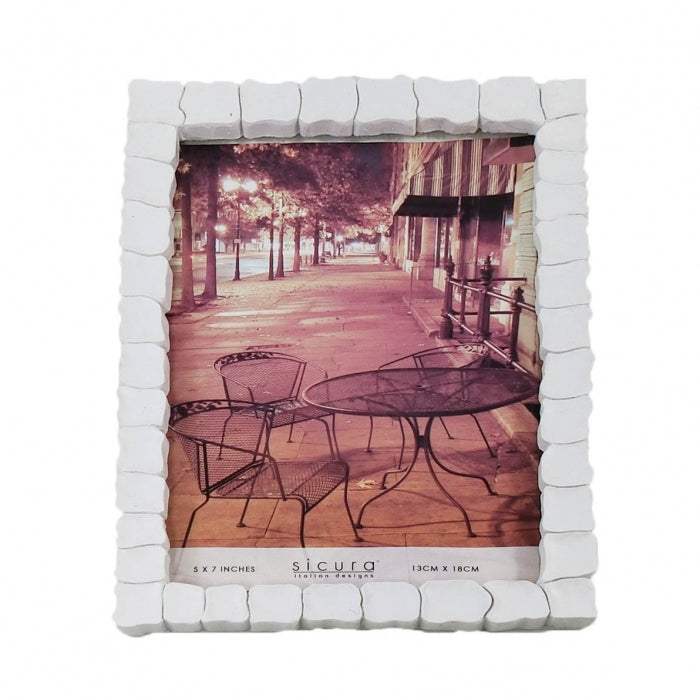 White Turtle Picture Frame Gold 5'x7'