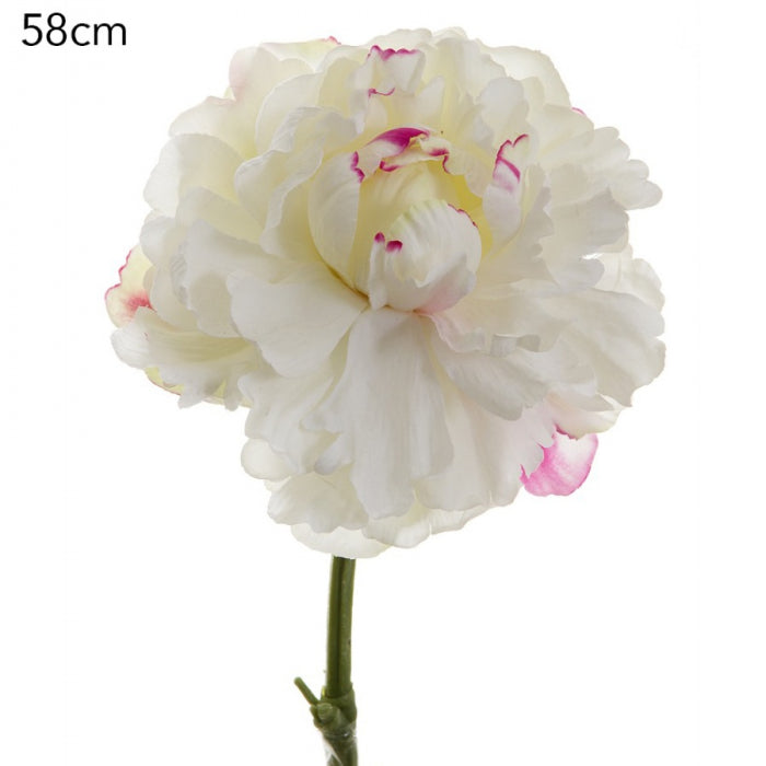 Peony Spray - 58cm - Cream