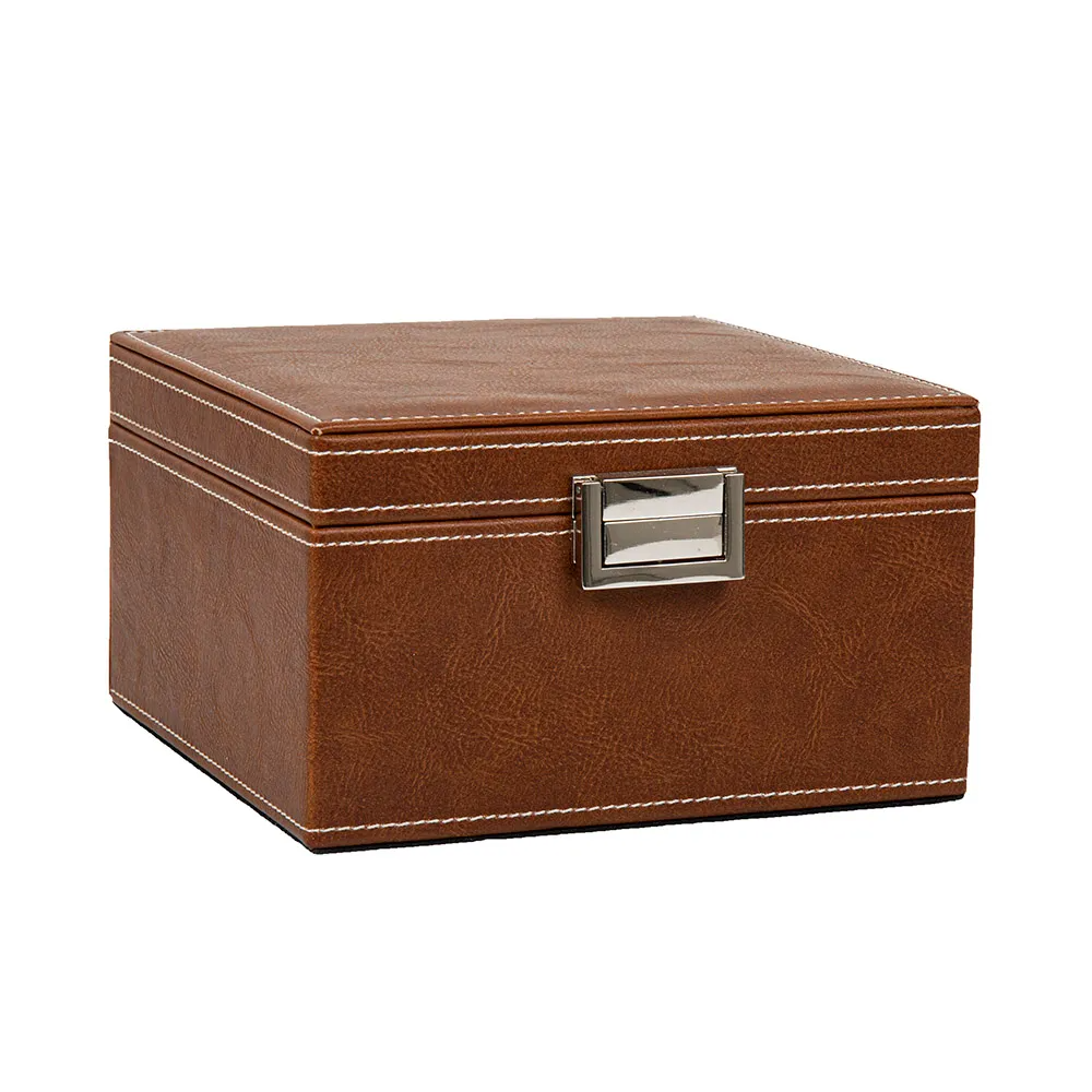 Tan Genieve Jewellery Box