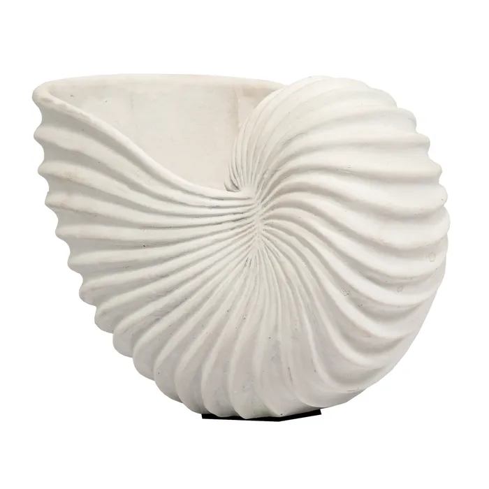 Large White Ceramic Nautilus