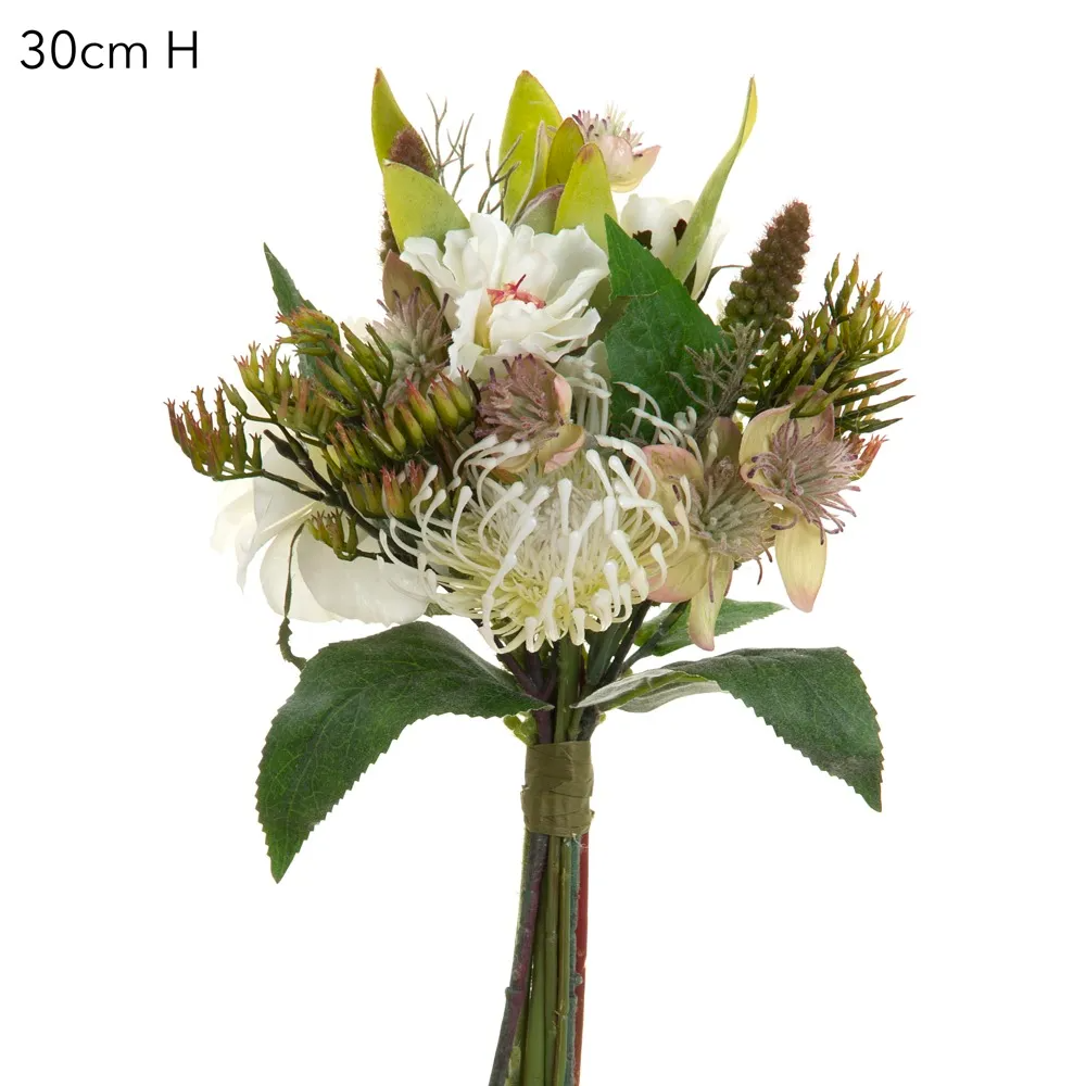 Protea Rose Bouquet - Cream