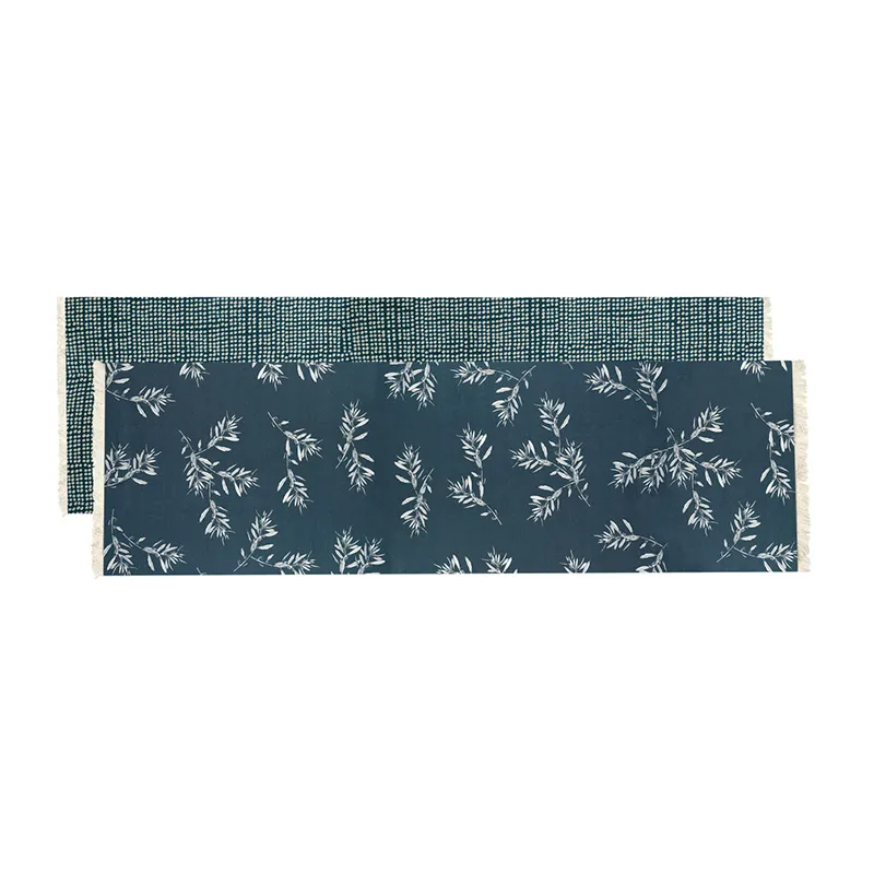 Olive Grove & Cotswold Table Runner - Prussian Blue
