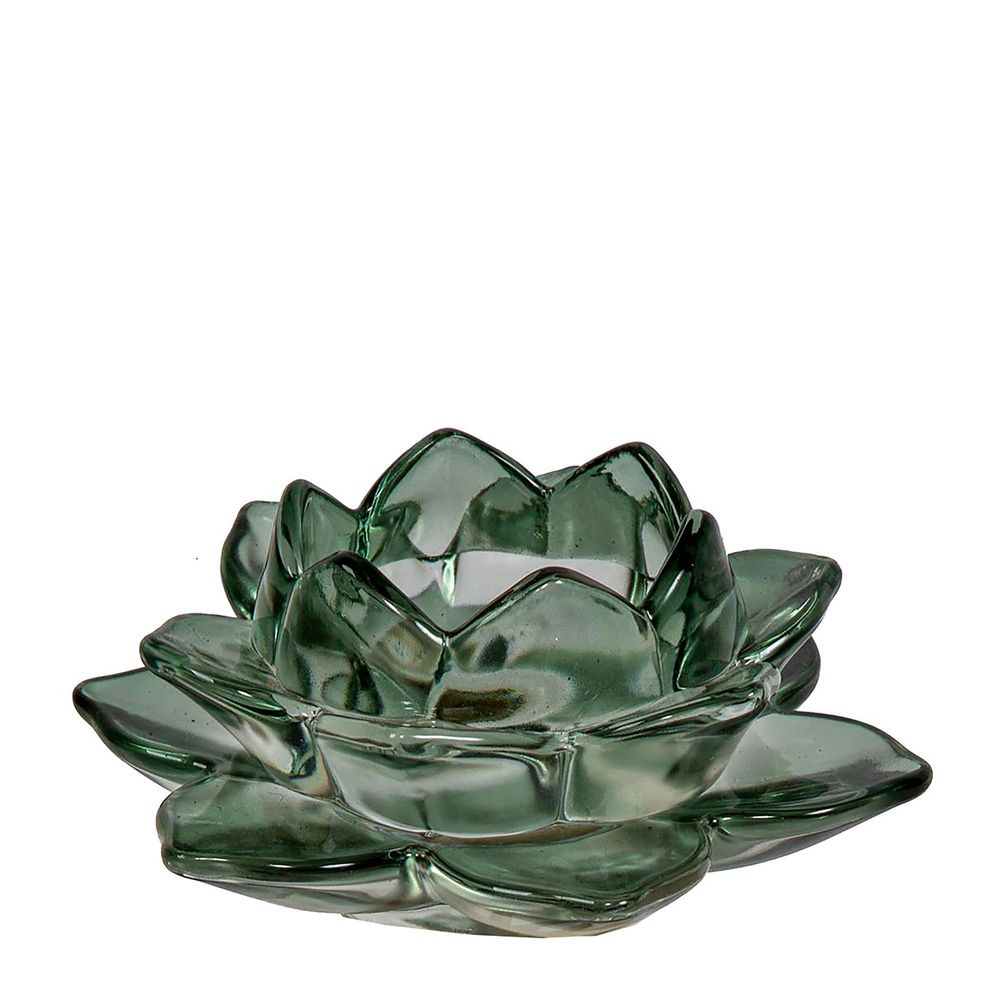 Rose Tealight Holder - Emerald