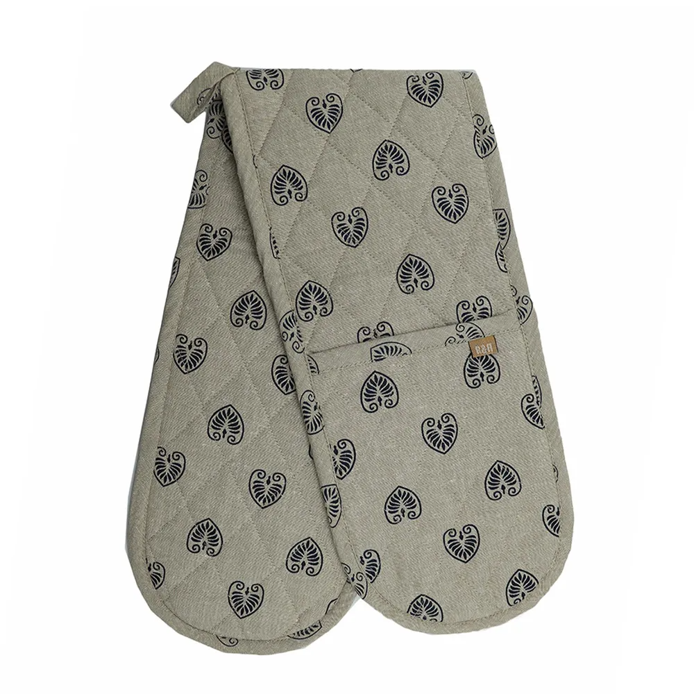 Navy Mandalay Double Oven Glove