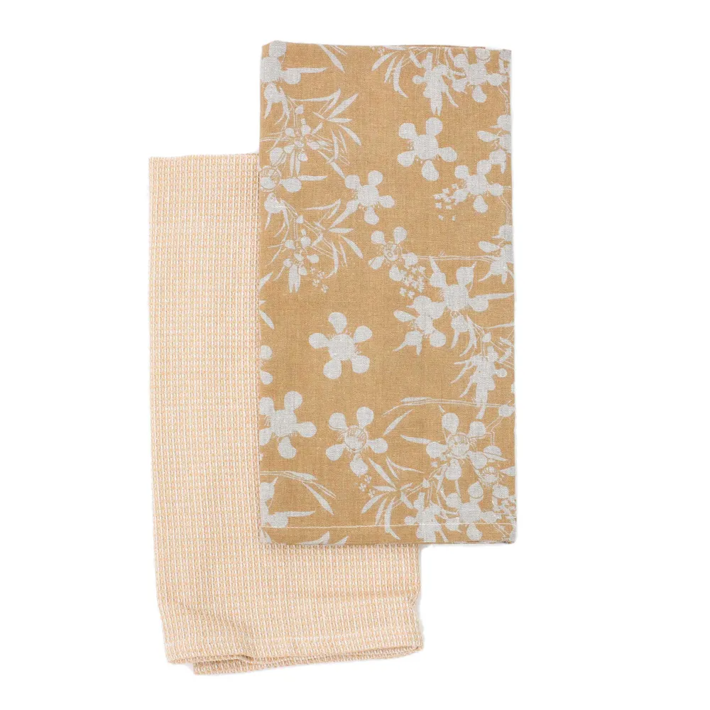 Myrtle Tea Towel - 2 Pack - Honey
