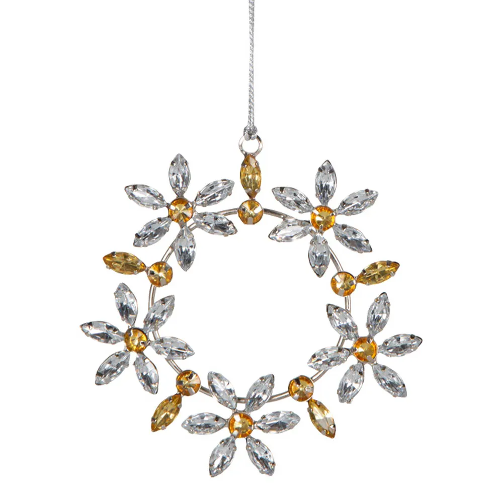 Vendour Gem Snowflake Ornament - Silver & Gold