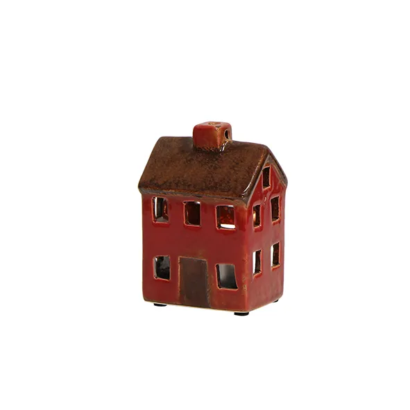 Alsace Petite Tea Light Chalet Brown Red