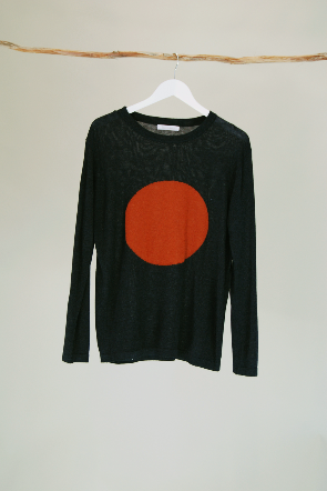 Brave & True Petra Knit - Charcoal & Terracotta