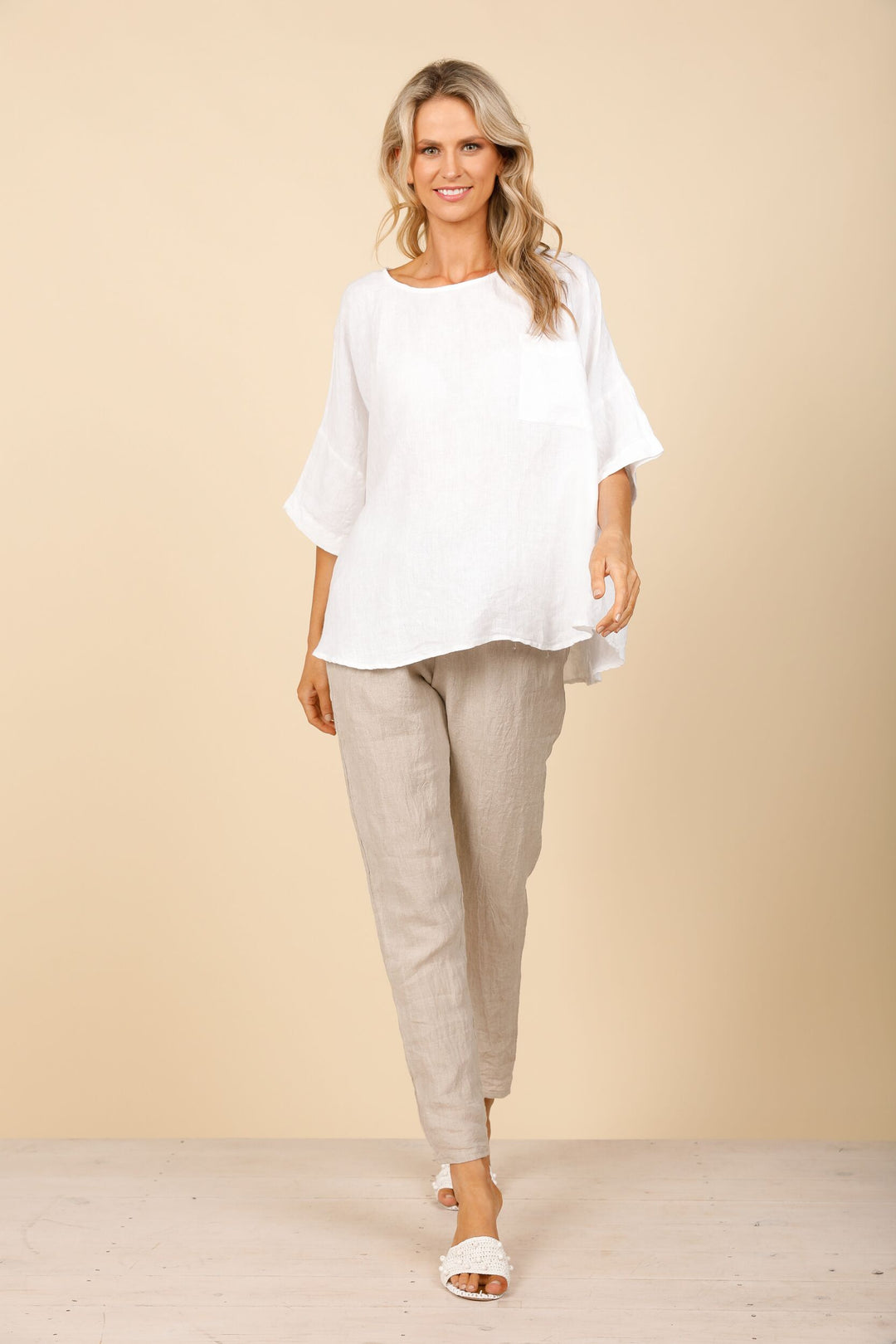 Holiday Gordo Top - White Linen
