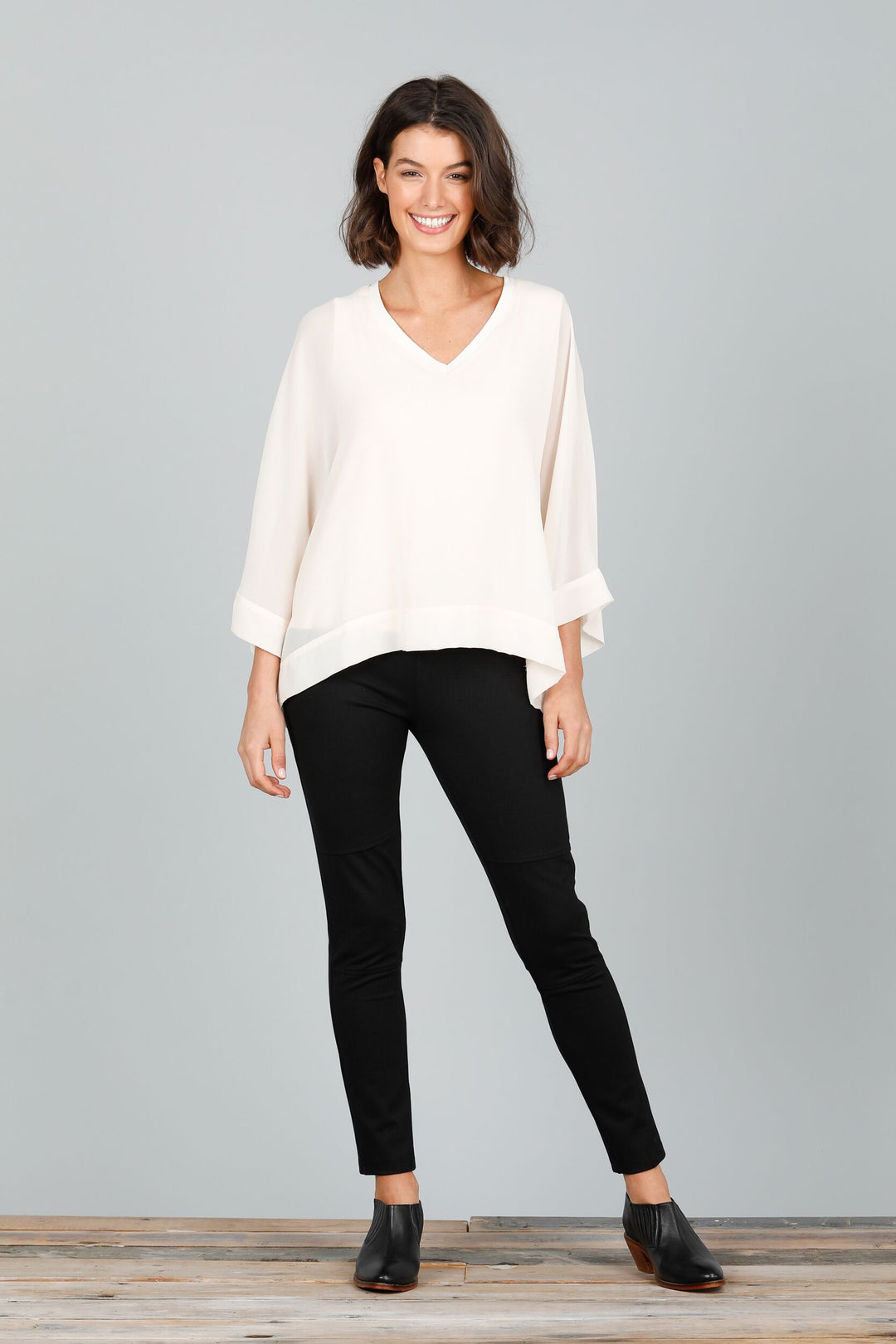 Brave & True Bonnie Long Sleeve Top - Vanilla