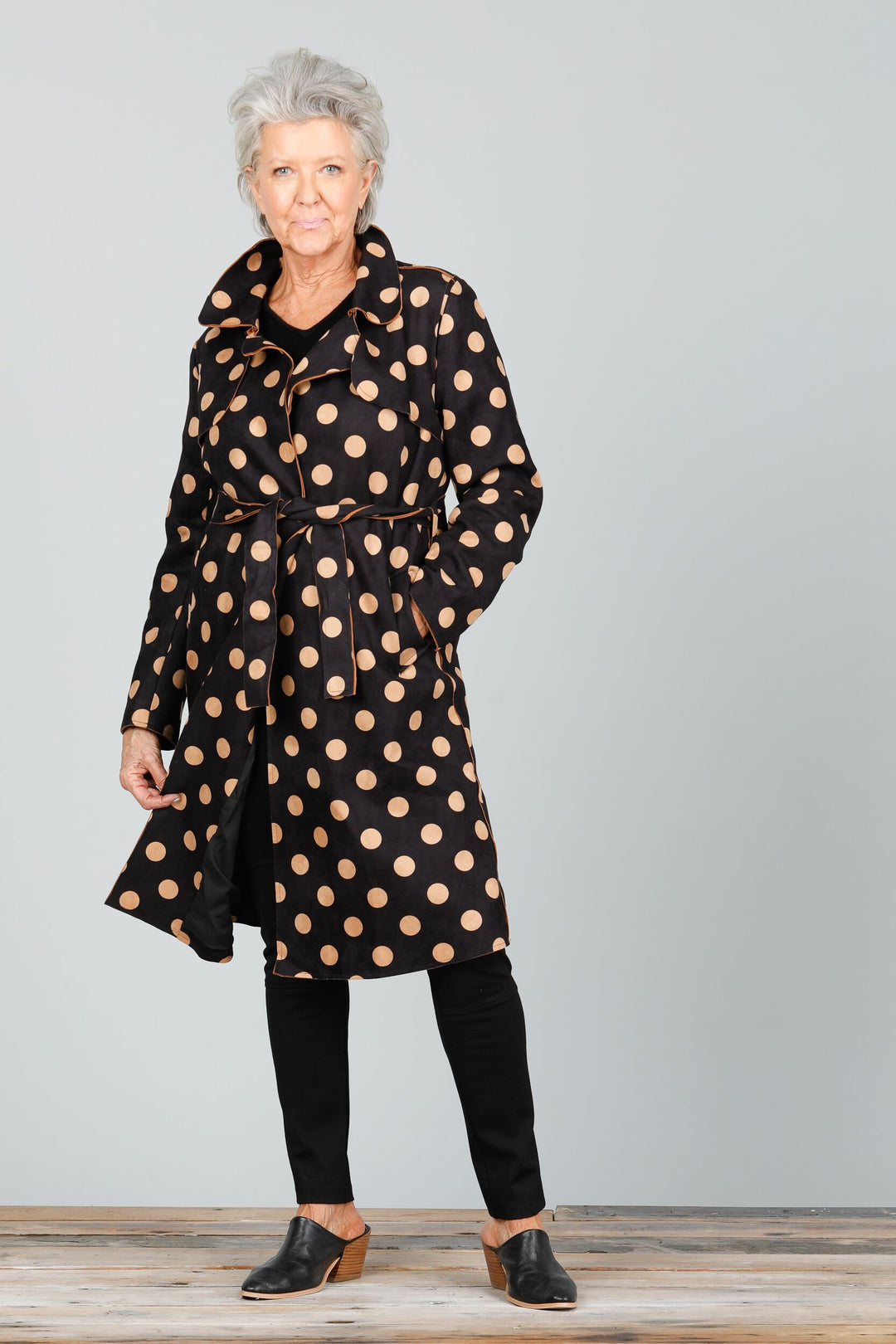 Brave & True Safari Trench Coat - Black - S