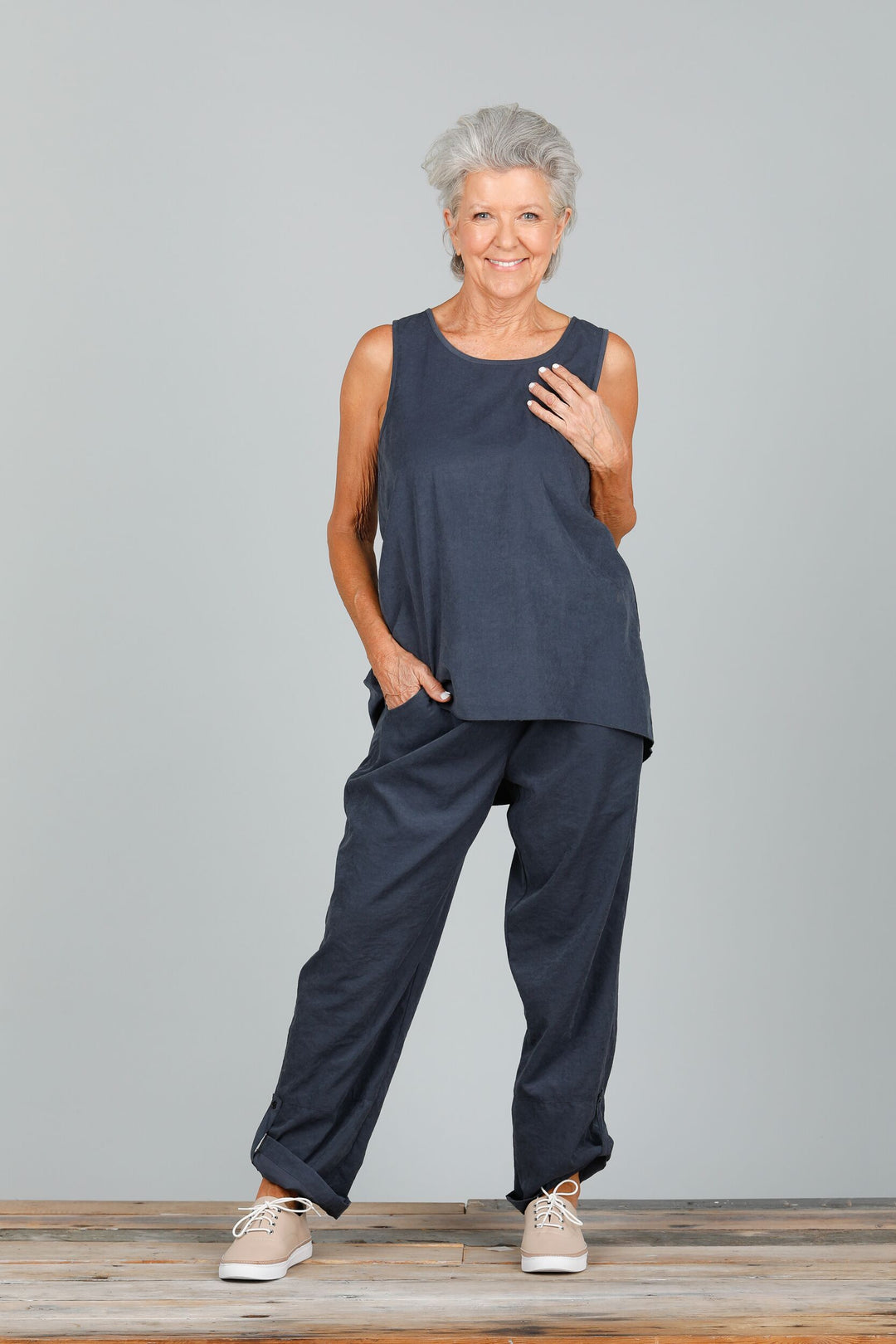 Brave & True Numinous Top - Indigo